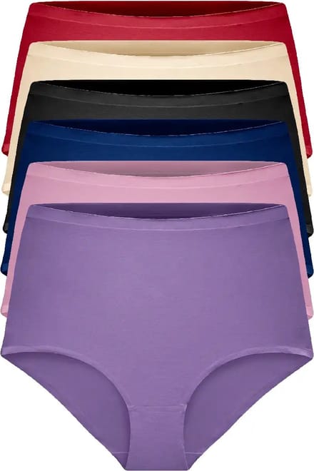 Gaubert 6-Pack Dames taille slip invisible - Onzichtbare naadloze hoge onderbroeken - Seamless - Combi / L/XL
