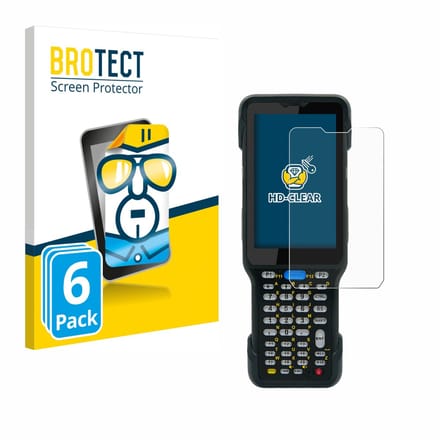 BROTECT - Screenprotector voor Unitech HT730 - Folie Beschermfolie transparant 6 Stuks