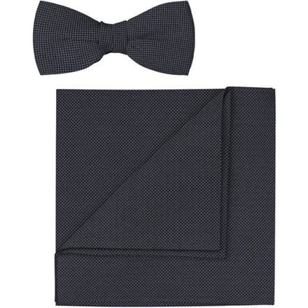 OLYMP Vlinderdas / pochet set, Middengrijs