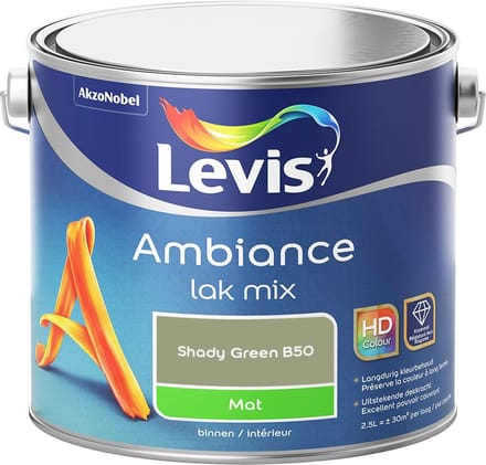 Levis - Ambiance Lak Mat Mix - Shady Green B50 - Mengverf - 2,5 L