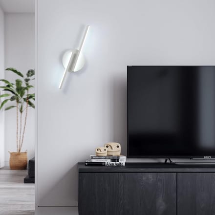 wandlamp - 45cm - Groot - 12W - LED - 6500K - koelwit licht - voor slaapkamer, woonkamer, hal