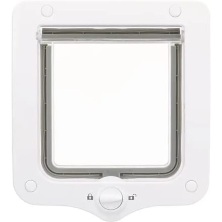 Trixie 2-Way Flap Door Cat and Small Dog White 20x22cm