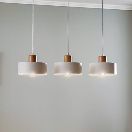 EMIBIG LIGHTING Hanglamp Tako, 3-lamps, wit