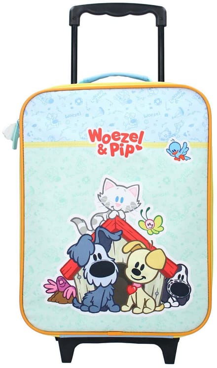 Vadobag Woezel & Pip kinderkoffer trolley - kleurrijke reiskoffer.
