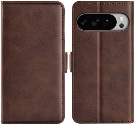 MobyDefend Hoesje - Geschikt voor Google Pixel 10 Pro XL - Luxe Wallet Book Case (Sluiting Zijkant) - Bruin