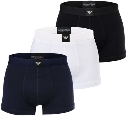 Emporio Armani Boxershorts ESSENTIAL LOGOLABEL Set van 3