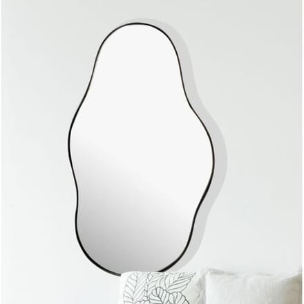 Spiegel zwart asymmetrisch 40x80 cm - WL7.109