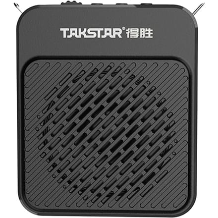 TAKSTAR Draagbare stemversterker Bekabelde, op het oor gemonteerde microfoonriem 10W 4500mAh Batterijniveau 10x9x3.5cm zwart