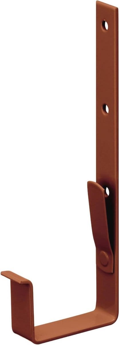 Doosvormige goothouder 83mm, 20 stuks - Bruin