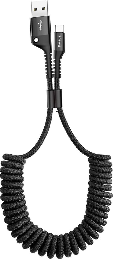 Baseus - Fish - Eye-kabel USB-A/USB-C 2A 1m - zwart