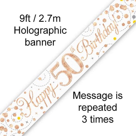 Oaktree - Banner 50 jaar Rose Gold