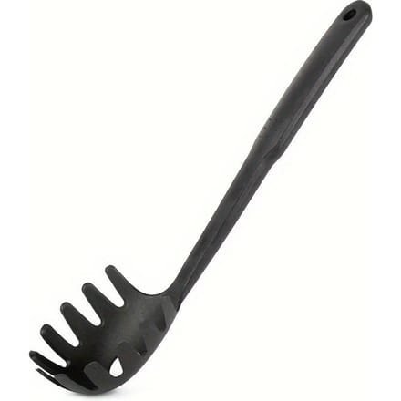 Nylon Pastaschep Vork, Voedselveilige Pastalepel, Pastazeef en Opscheplepel gray