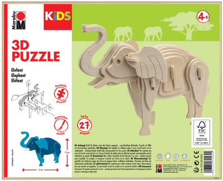 Marabu 0317000000024 puzzel 3D-puzzel 24 stuk(s)