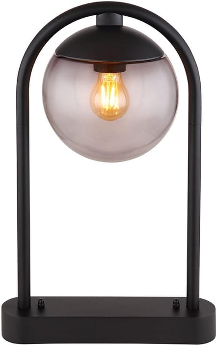 Globo vloerlamp Michael - zwart - metaal - 32 cm - E27 fitting - 31812