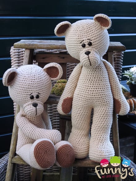 Haakpakket XXL Funny Bear Basic linnen
