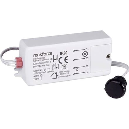 Renkforce 1289332 Nabijheidsschakelaar Contactloos IP20 Zwart
