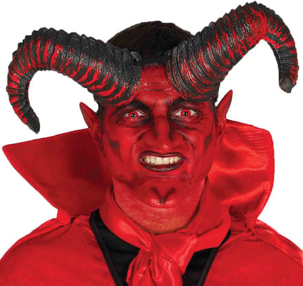 Fiestas Guirca Hoorns Satan Rood/zwart One-size