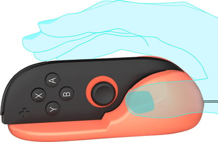 PlayCool Nintendo Switch 2 Joy-Con MouseGrip Set van 2 – Draagbare Beugels voor Joy-Con Controllers – Ergonomische Grip voor Muismodus – Rood/Blauw