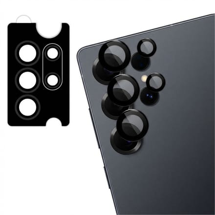 imoshion Camera Lens Protector - Geschikt voor Samsung Galaxy S25 Ultra - 2 Pack - Black Titanium