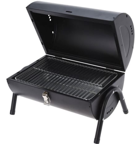 BBQ - tafel model - houtskool - cilindervorm - 2 zijdig bruikbaar