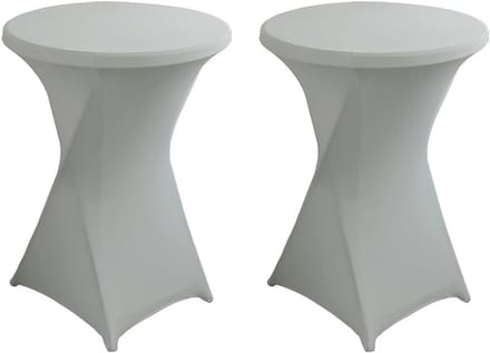 2x Stretchy Tafelbeschermer voor Ronde Bartafel Ø60-80 cm - Elastisch, Sneldrogend en Onderhoudsarm