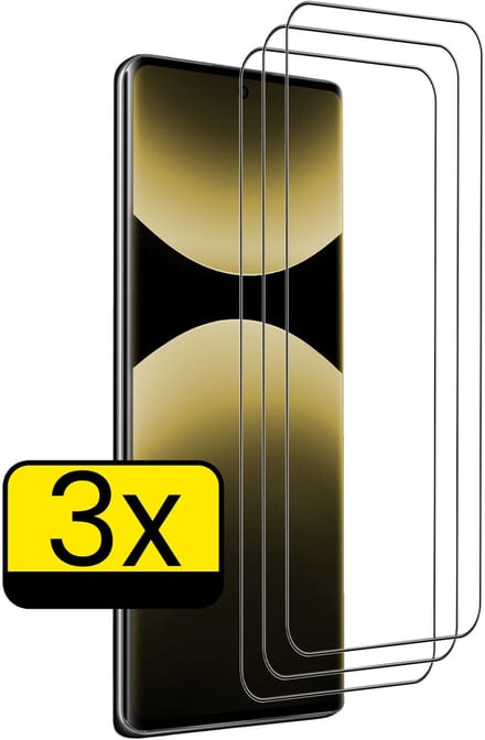 Screenprotector - Geschikt voor Xiaomi Redmi Note 14 Pro 5G - 3 Stuks - Extra Sterk - Beschermglas - Gehard Glas - Tempered Glass - Screen Protector
