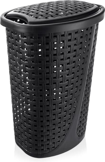 Wasmand Plastic Zwart 45 l - Opbergmand - Mand - Wassorteerder