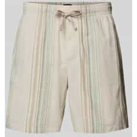 Loose fit korte strandbroek van puur katoen