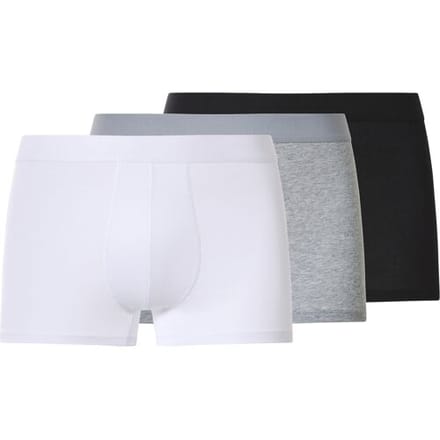 ESMARA MEN Set van 3 heren boxers (Zwart/grijs/wit, S)