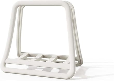 Famanu - Verticale laptopstandaard, ruimtebesparende organizer voor laptops en tablets