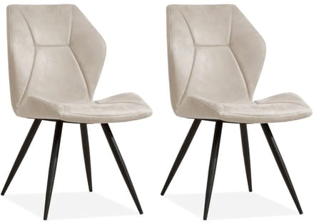 MX Sofa - Stoel Tesla - Sand - set van 2 stoelen