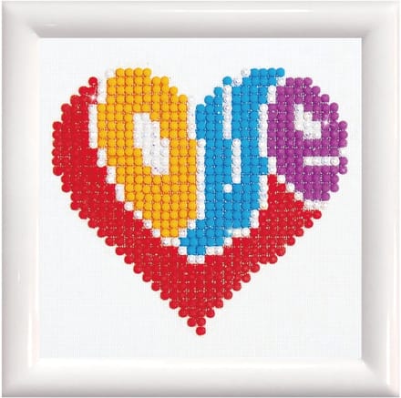 DIAMOND DOTZ Love - Diamond Painting - 649 Dotz - 10x10 cm