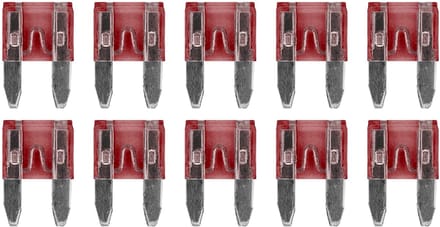 ProRide Steekzekeringen Mini 10A - Rood - Geschikt voor auto, boot en camper - 10 stuks