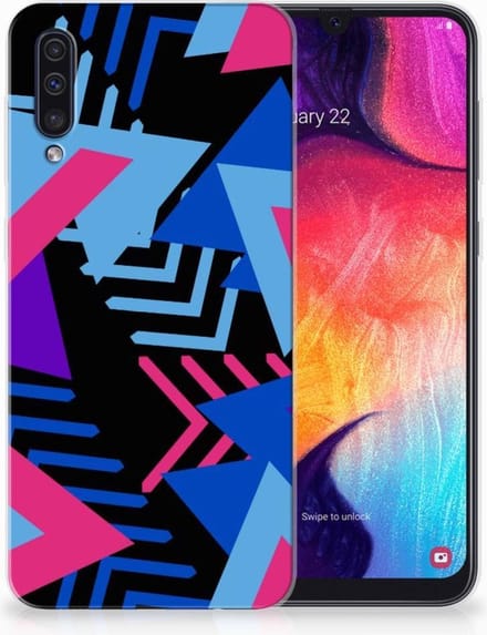 Samsung Galaxy A50 TPU Hoesje Funky Triangle