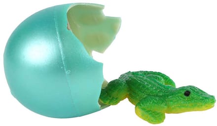 Jungle Expediton Ei met Groeiende Krokodil, 6cm