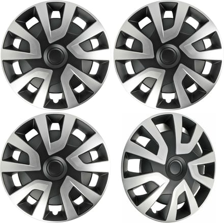 Autostyle BOLLE wieldoppen 16 inch Revo Van Zilver/Zwart