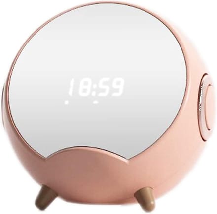 Draagbare Bluetooth Speaker - Digitale Wekker - Muziek en Opladen - Ingebouwde Dubbele Speakers - 133x128x128 mm