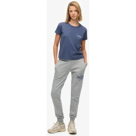 Superdry Premium Script Entry Joggingbroek Grey Grootte: 36