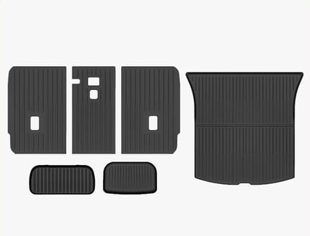 Tesla Model Y Juniper 2025+ Ecoline Trunk & Frunk Mattenset + Achterbankbeschermer – Interieur Accessoires