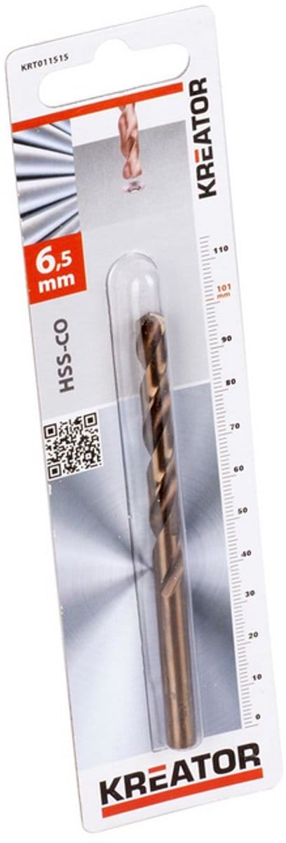 Kreator HSS-kobaltboren metaal Ø 6,5x101mm