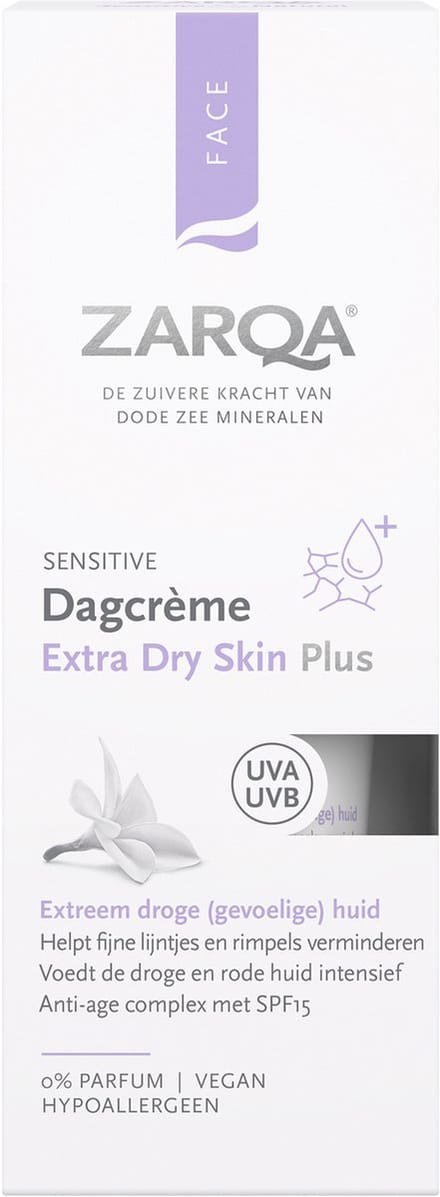 ZARQA Dagcreme Extra Dry Skin Plus - 50ml - SPF15 - Hypoallergeen