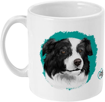 Mok Love Dogs Border Collie, 325ml