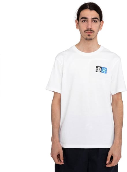Element Midday T-shirt Met Korte Mouwen Wit XL Man
