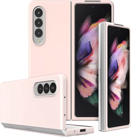 Hoesje geschikt voor Samsung Galaxy Z Fold 5 - Liquid Back Case Cover Rose