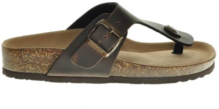 Teenslipper Donkerbruin Bionatura maat 36