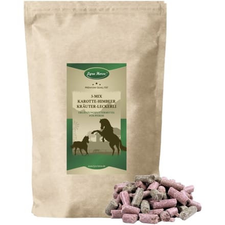5 kg Lyra Horse® Wortel-framboos-bosbes traktaties