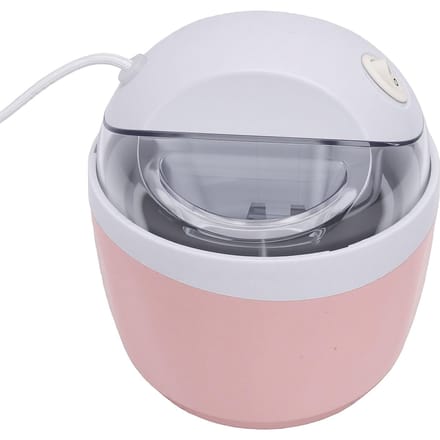 IJsmachine 500ml Capaciteit Automatische Vriesyoghurtmaker met Roerder voor Thuisgebruik Roze L gray