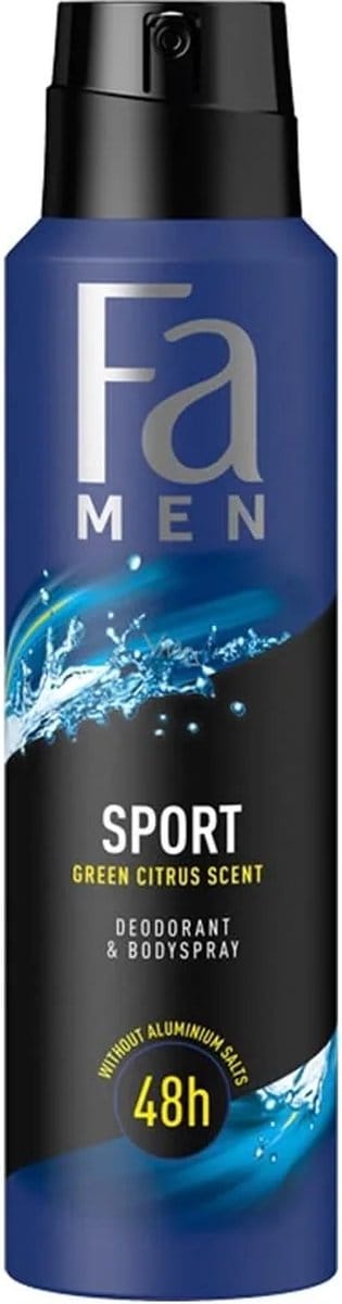 Fa Men - Deodorant - Spray - Sport Green Citrus Scent - 150ml