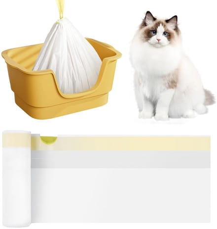Extra Sterke Universele Kattenbakzakken met Trekkoord - 20 Stuks