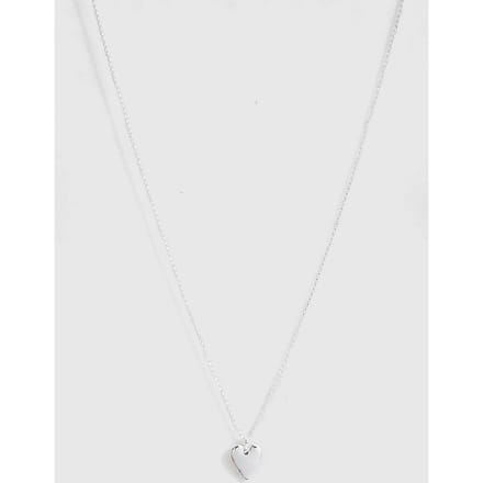 boohoo Dames Fijne Zilveren Hartketting